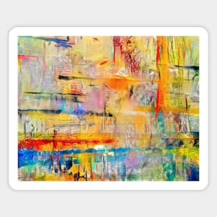 Summertime Abstract Magnet